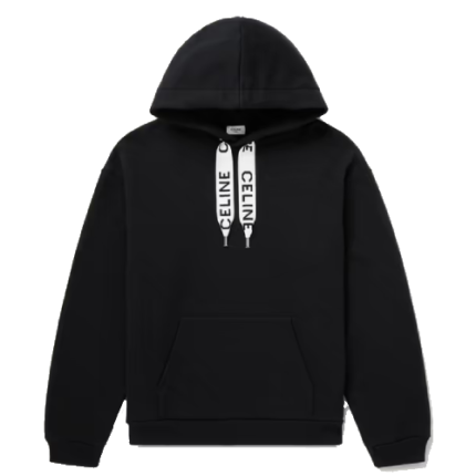 Celine Homme Logo-Jacquard Cotton-Jersey Hoodie