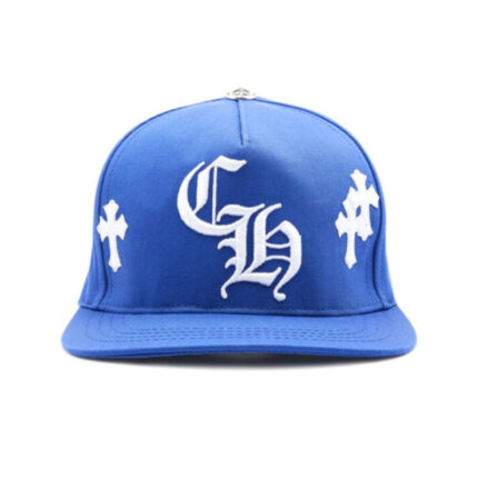 Chrome Hearts Cross Patch Baseball Hat – Blue