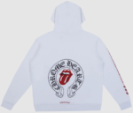 Chrome Hearts Rolling Stones Hoodie White