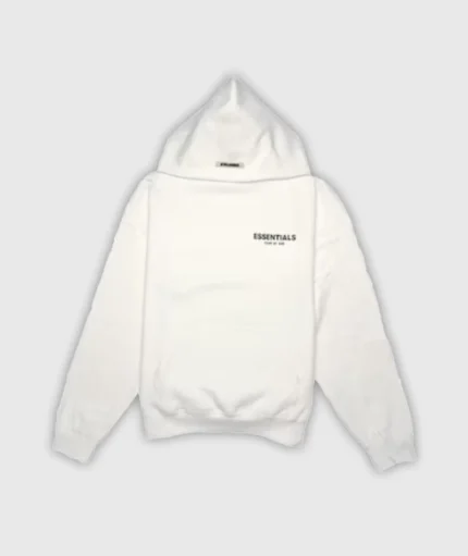 Fear of God Essentials Photo Pullover White Hoodie