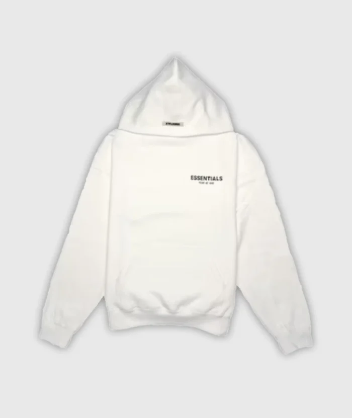 Fear of God Essentials Photo Pullover White Hoodie